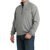 Cinch Men's Gray 1/2 Zip Windbreaker