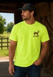 Tribe Outdoors Ducks & Bucks Graphic Tee-Neon Yellow