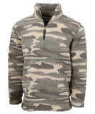 Camo Quarter Zip Sherpa