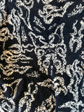 Black Boot Stitch Knit Blanket