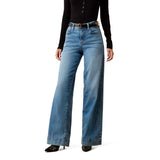 Ariat Ladies High Rise Revel Vilma Palmdale Ultrastretch Wide Leg Jeans