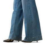 Ariat Ladies High Rise Revel Vilma Palmdale Ultrastretch Wide Leg Jeans