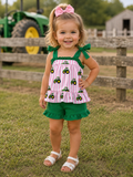 Girl's Tractor 2 Piece Set