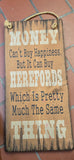 Money Can Buy Herefords Antique Sign