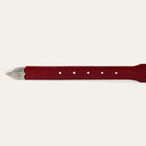 Stetson Women's Red Croc Print Belt