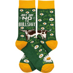 Just Say No To Bullshit Socks