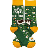 Just Say No To Bullshit Socks