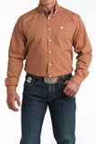Cinch Men's Rust Geo Print Shirt
