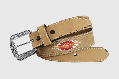 Wrangler Girl's Tan Aztec Belt