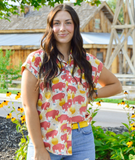 Sunset Buffalo Print Shirt