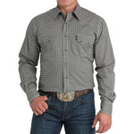 Cinch Men’s Gray Modern Fit Print Shirt