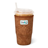 Saddle Stitch Cognac Iced Cup Coolie
