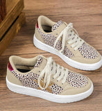 Leopard Star Tan Sneakers