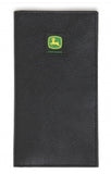 John Deere Black Pebble Checkbook Wallet