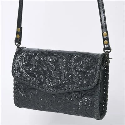 American Darling Black  Crossbody Wallet