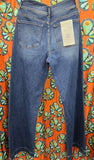 Risen Tummy Control High Rise Wide Leg Jean with Bow waistband
