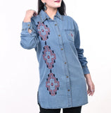 American Darling Women's Denim Shirt Jacket Dress