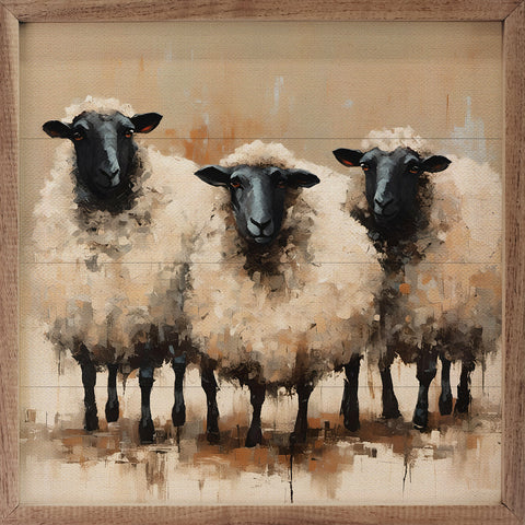 Three Sheep Neutral Sign