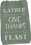 Dish Towel-Gather, Give Thanks, Feast
