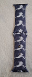 Cream With Royal Heifer Apple Silicone Western Watchband