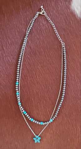 Turquoise Star Navajo Necklace