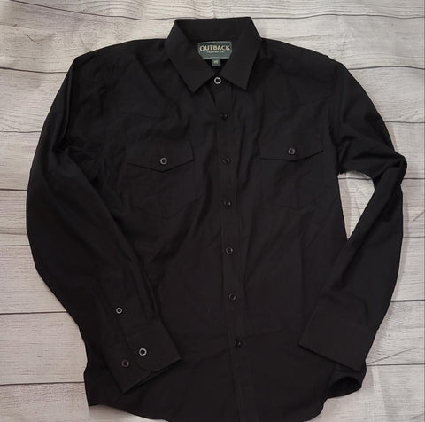 Outback Men’s Mesa Performance Shirt- Black