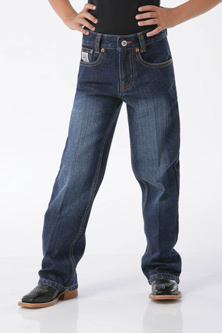 Cinch Boy’s White Label Dark Stone Wash Jeans