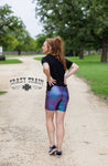 Crazy Train Biker Babe Shorts -Purple