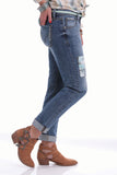 Cruel Girl Women's Rhyon Straight Leg Jeans- Medium Stonewash