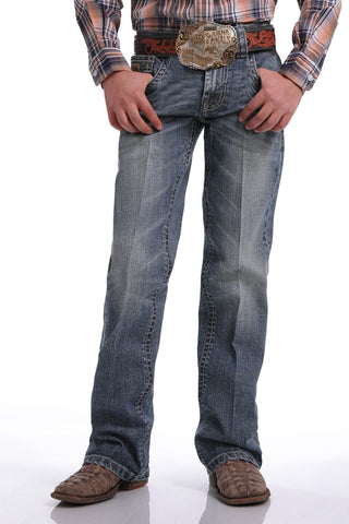 Cinch Boy’s Slim Jeans- Medium Stonewash