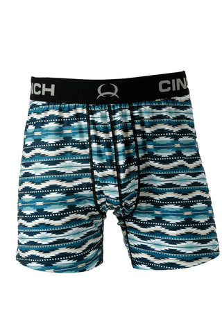 Cinch Loose Fit Blue Aztec Boxer Briefs