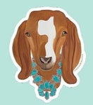 Livestock Wearing Turquoise Sticker Decals