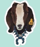 Livestock Wearing Turquoise Sticker Decals