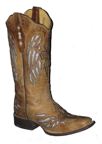 Cowtown Women's Cross & Wings Boot