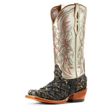 Ariat Women's Derby Metallic Gold Big Bass Boot