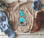 Turquoise Rabbit Tee