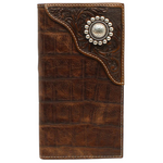 Ariat Crocodile Concho Rodeo Wallet