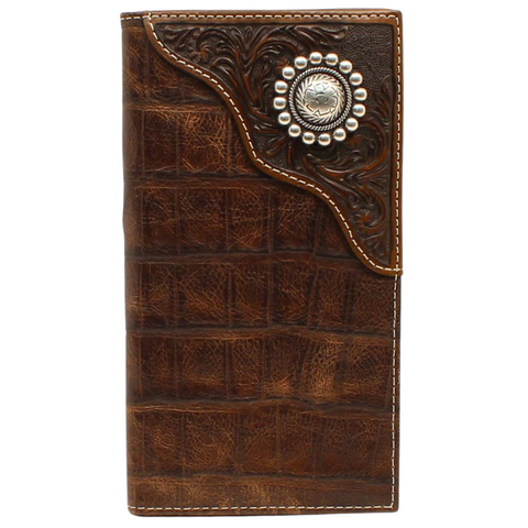 Ariat Crocodile Concho Rodeo Wallet