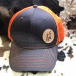 Gray & Orange Goat Cap