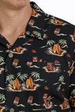 Cinch Men’s Tiki Print Camp Shirt