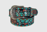 Roper Women’s Turquoise Cactus Belt