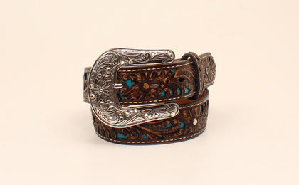 Ariat Girls Turquoise Inlay Fashion Belt