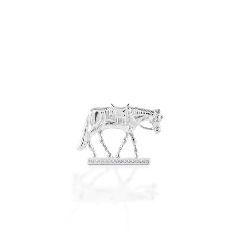 Kelly Herd Large Western Pleasure Horse - Sterling Silver Necklace