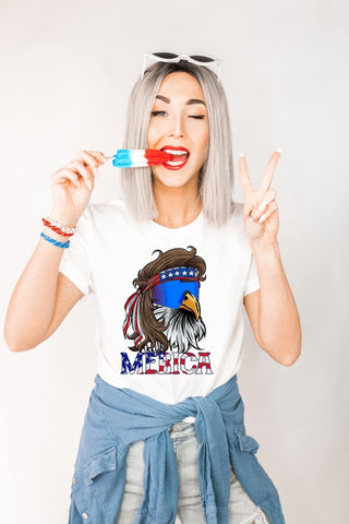 ‘Merica Eagle Mullet Tee