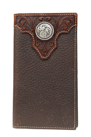 Ariat Tooled Overlay Rodeo Wallet