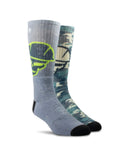 Roughneck Graphic Crew Work Sock 2 Pair Multi Color Pack