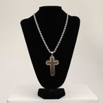 Black/Gold/Silver Cross Men's  Necklace