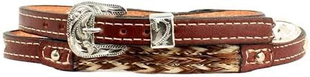 Brown Braided Horsehair Hat Band