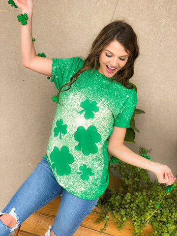 Bleached Shamrock Tee