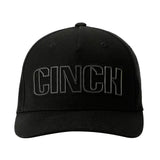 Cinch Black Logo On Black Flex Fit Cap